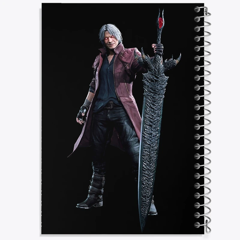 دفتر طراحی 50 برگ خندالو طرح بازی دویل می کرای Devil May Cry کد 30232