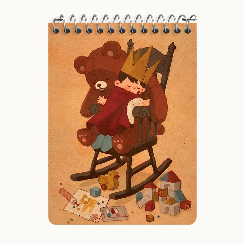 دفتر یادداشت 50 برگ خندالو طرح پسرانه کد N6158