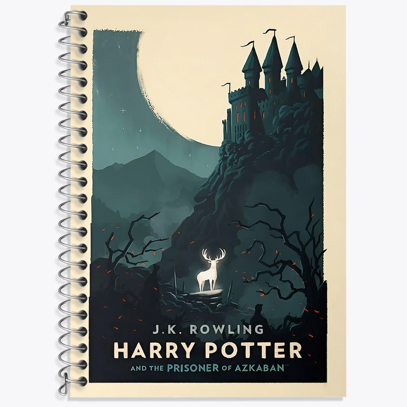 دفتر زبان 50 برگ خندالو مدل دو خط طرح هری پاتر (Harry Potter) کد N8559