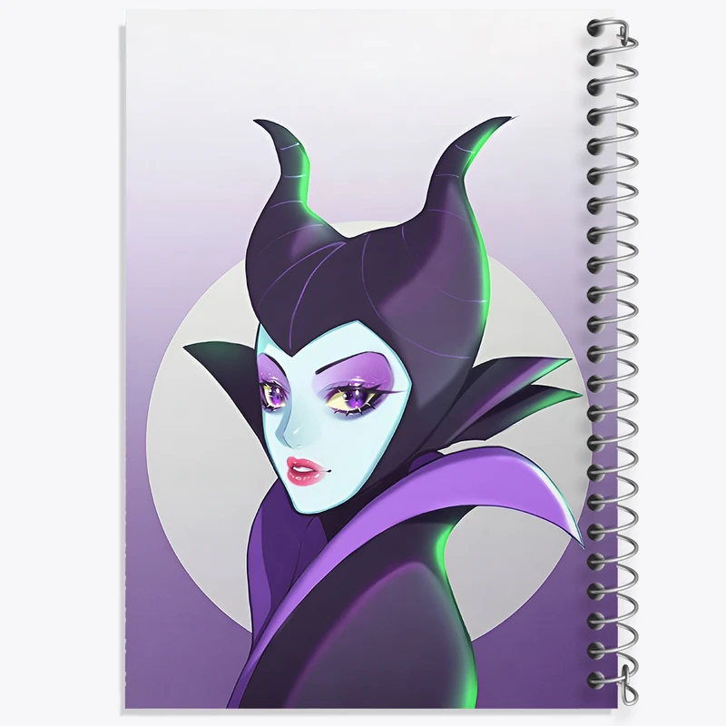 دفتر شطرنجی 50 برگ خندالو طرح مالفیسنت (Maleficent) کد N8706