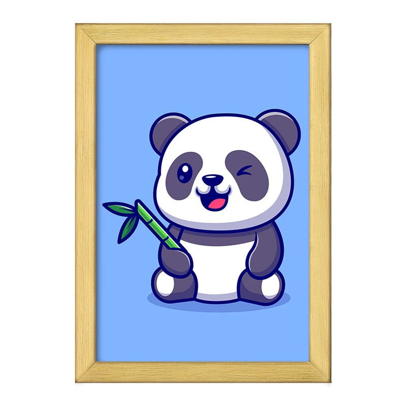 تابلو خندالو طرح حیوانات بامزه پاندا کد 25420