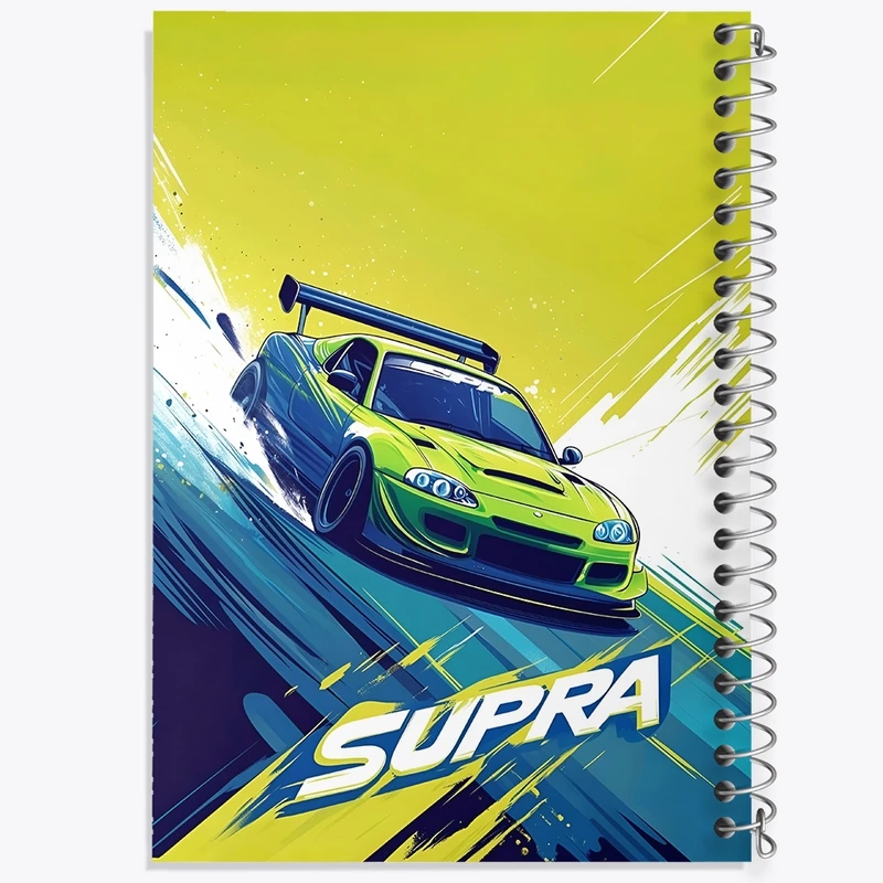 دفتر ژورنال نویسی 50 برگ خندالو مدل نقطه ای طرح تویوتا (Toyota Supra) کد F13741