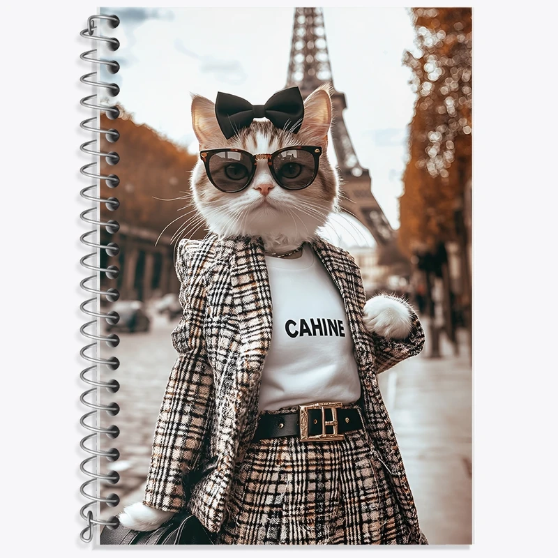 دفتر لغت 50 برگ خندالو طرح گربه کد F10063