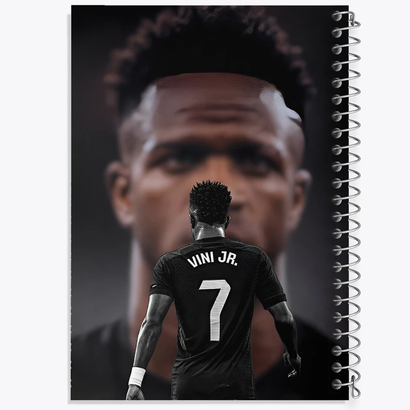 دفتر نقاشی 50 برگ خندالو طرح وینیسیوس جونیور (Vinicius Junior) کد F14296