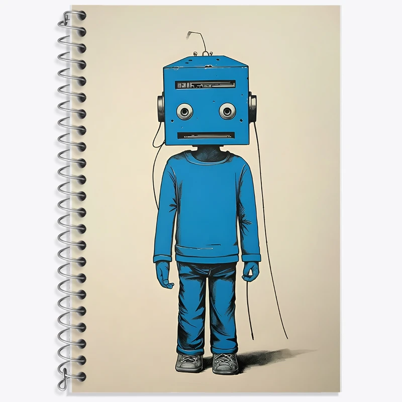 دفتر لغت 50 برگ خندالو طرح ربات گیج کد F12756