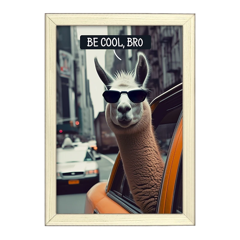 تابلو خندالو طرح لاما کد F9721