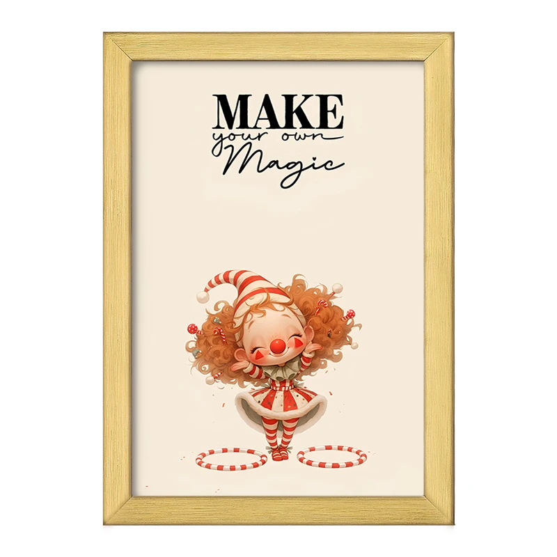 تابلو خندالو طرح دختر دلقک کد F5160