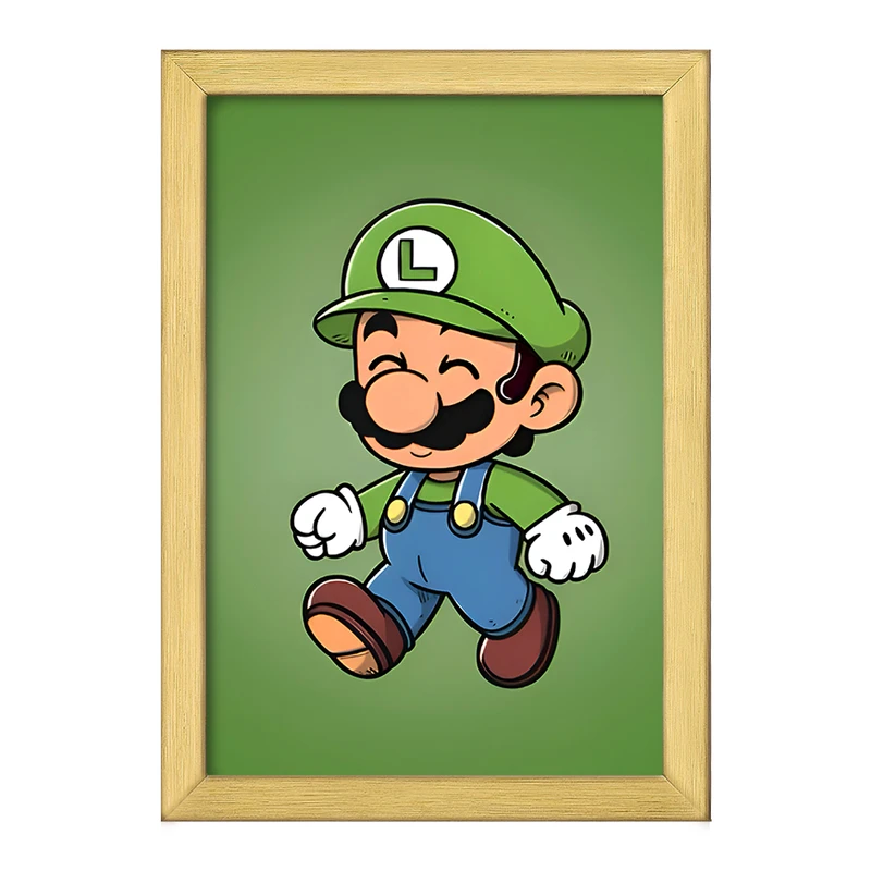 تابلو خندالو طرح لوئیجی سوپر ماریو (Super Mario) کد F9425