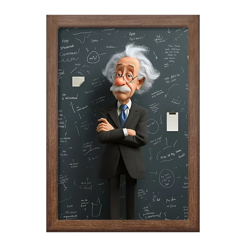 تابلو خندالو طرح آلبرت اینشتین (Albert Einstein) کد F14178