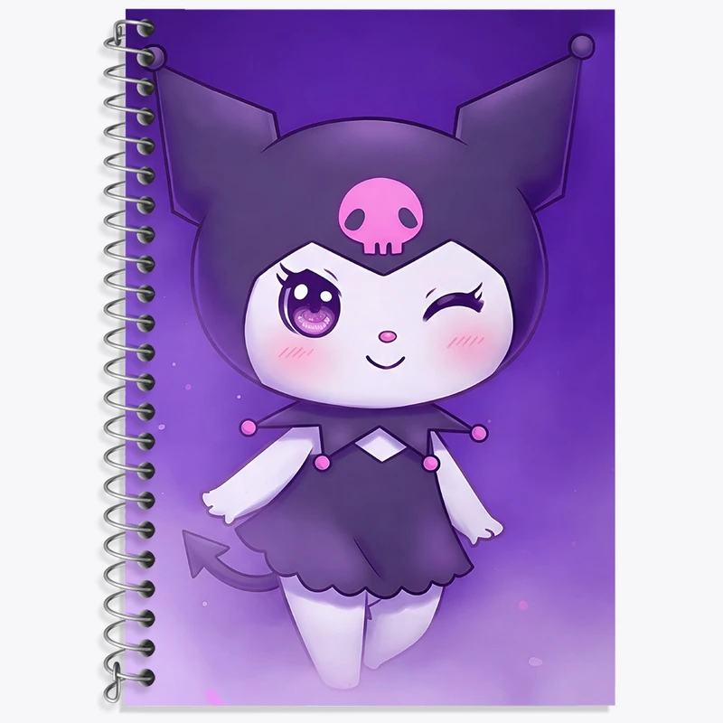 دفتر نت موسیقی 50 برگ خندالو طرح کرومی (Kuromi) کد N8966