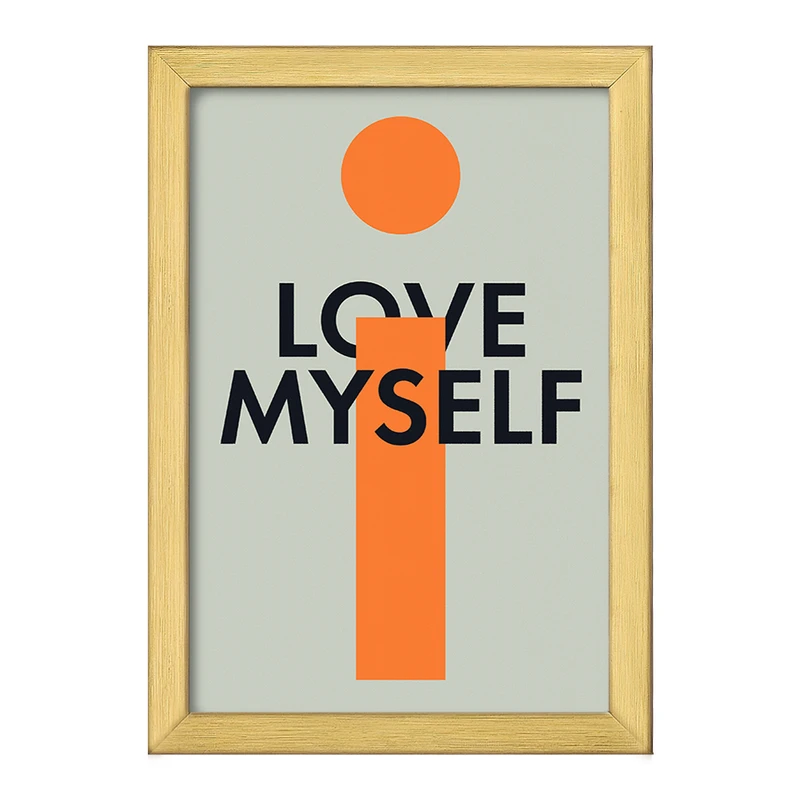 تابلو خندالو طرح Love My Self کد F10782