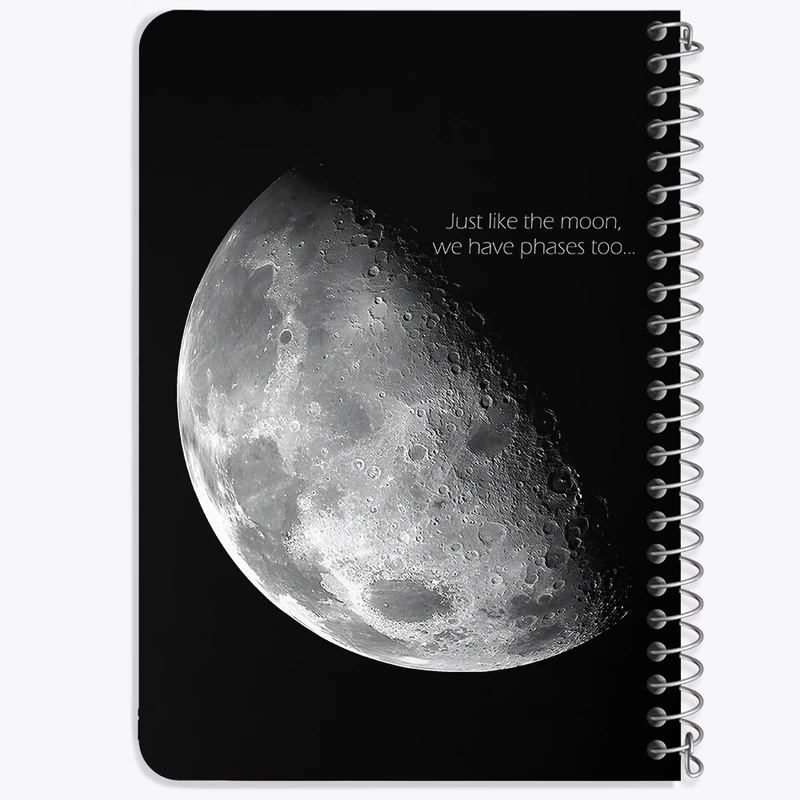 دفتر یادداشت 50 برگ خندالو طرح ماه (Moon) کد 38063