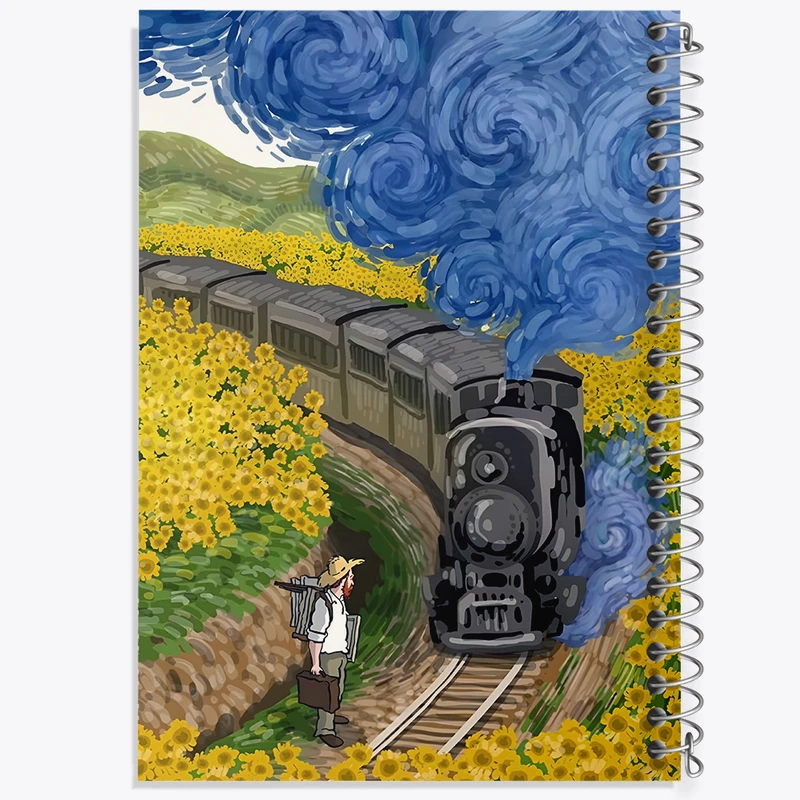 دفتر نقاشی 50 برگ خندالو طرح ونسان ونگوگ کد F3934