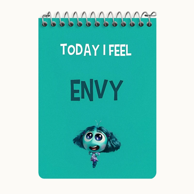 دفتر یادداشت 50 برگ خندالو طرح اینساید اوت (Envy) کد N8408