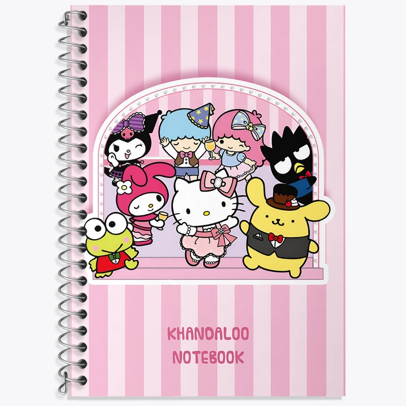 دفتر زبان 50 برگ خندالو مدل دو خط طرح کرومی و دوستان کد N9084