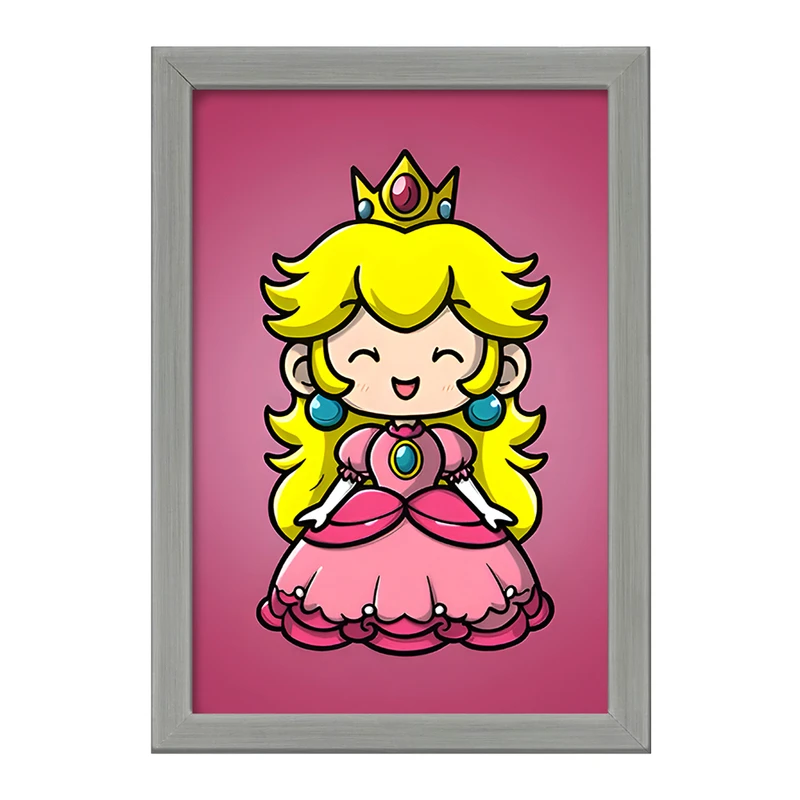 تابلو خندالو طرح پرنسس هلو سوپر ماریو (Super Mario) کد F9427