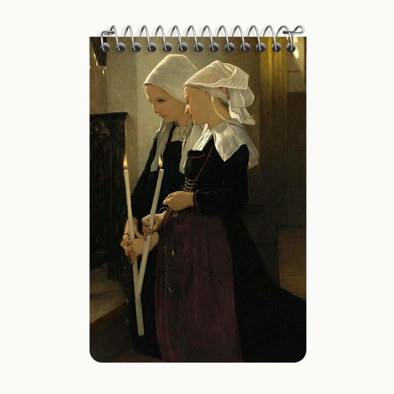 دفتر یادداشت 50 برگ خندالو طرح نقاشی سوگند به سنت آن دورا اثر ویلیام بوگرو کد F12505