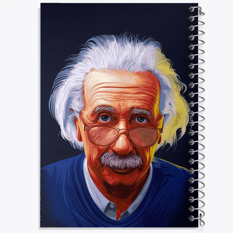 دفتر مشق 50 برگ خندالو طرح آلبرت اینشتین (Albert Einstein) کد N8307