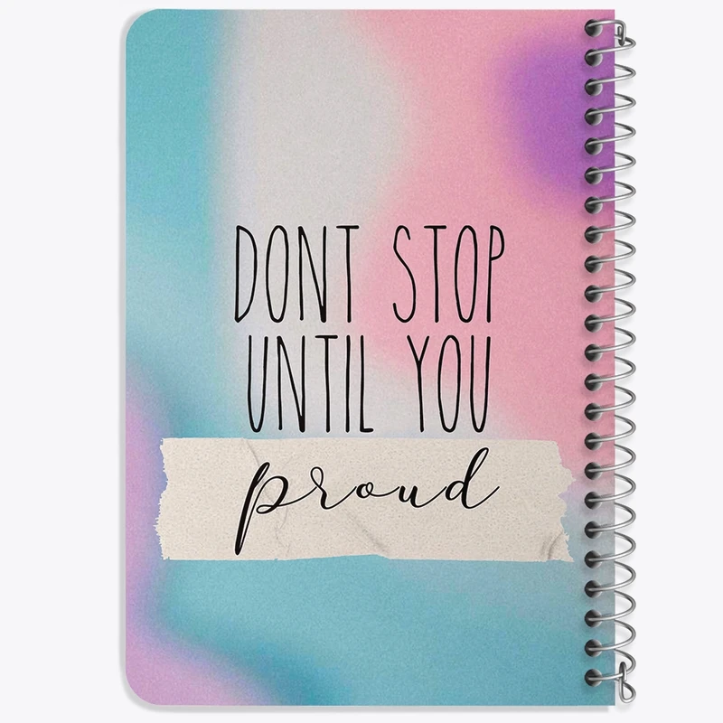 دفتر یادداشت 50 برگ خندالو طرح Don’t Stop Until You Psoud کد F11504