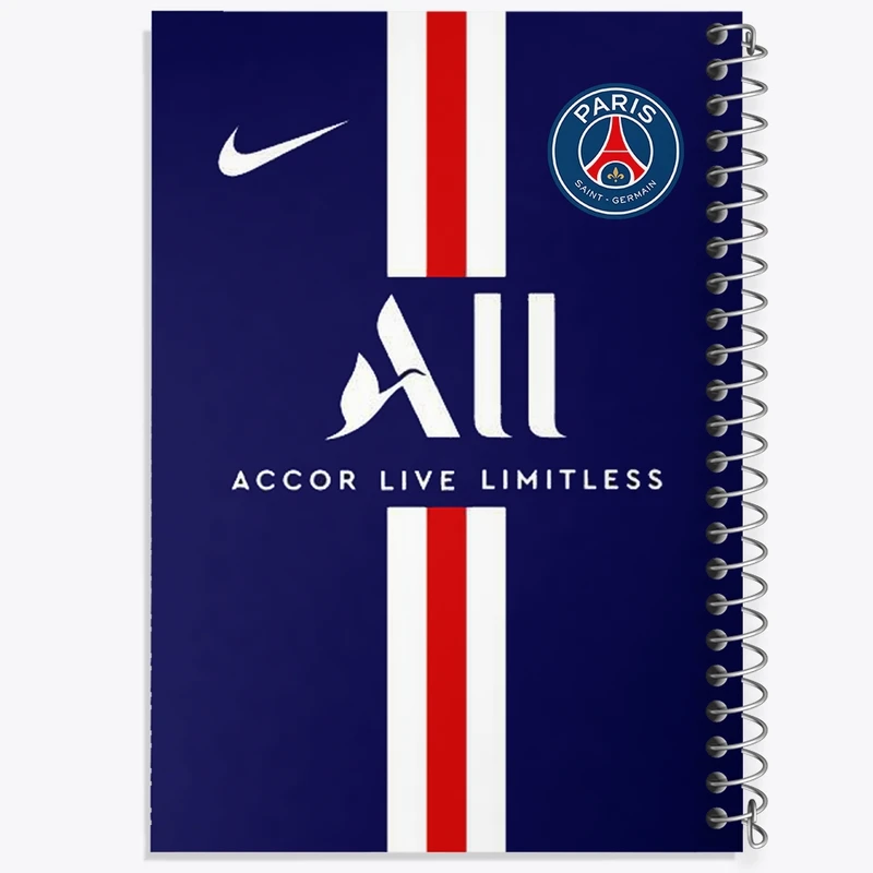 دفتر طراحی 50 برگ خندالو طرح باشگاه پاری سن ژرمن Paris Saint-Germain  کد 2100