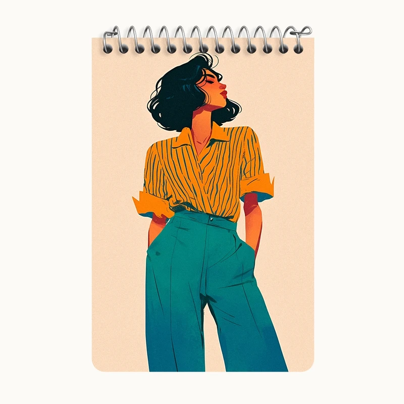 دفتر یادداشت 50 برگ خندالو طرح دخترانه کد F7324