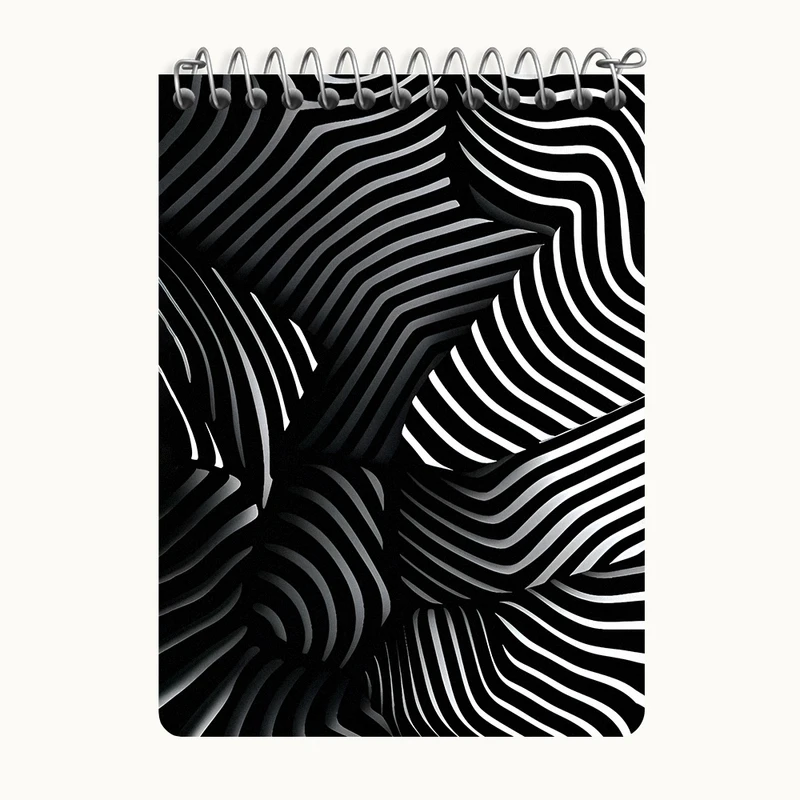 دفتر یادداشت 50 برگ خندالو طرح انتزاعی کد N7064