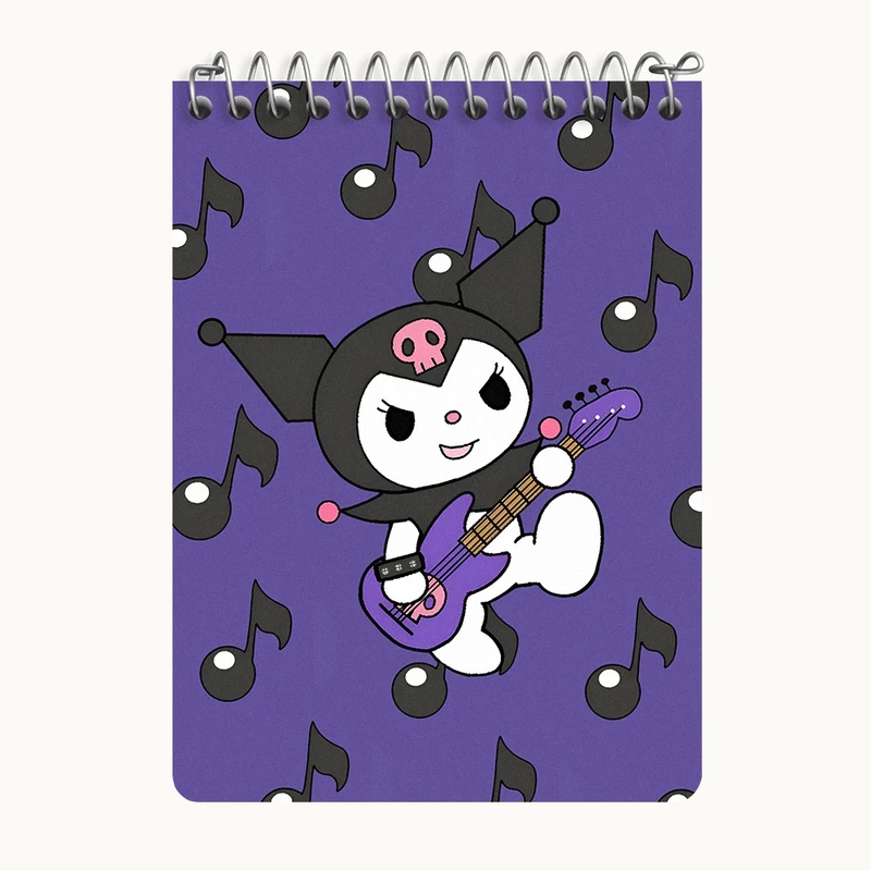 دفتر یادداشت 50 برگ خندالو طرح کرومی (Kuromi) کد N7820