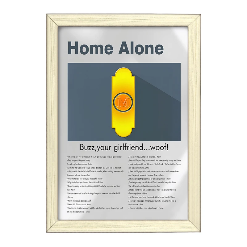 تابلو خندالو طرح تنها در خانه (Home Alone) کد F13848