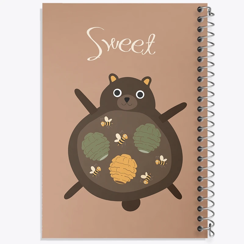 دفتر طراحی 50 برگ خندالو طرح گربه بامزه کد N1484