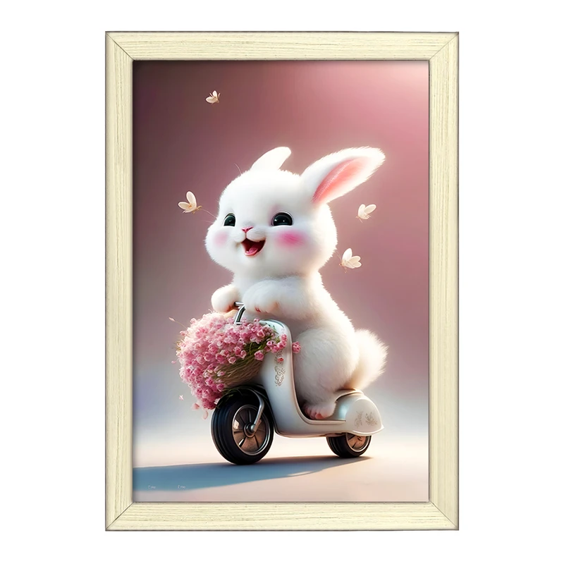 تابلو خندالو طرح خرگوش بامزه کد F5726