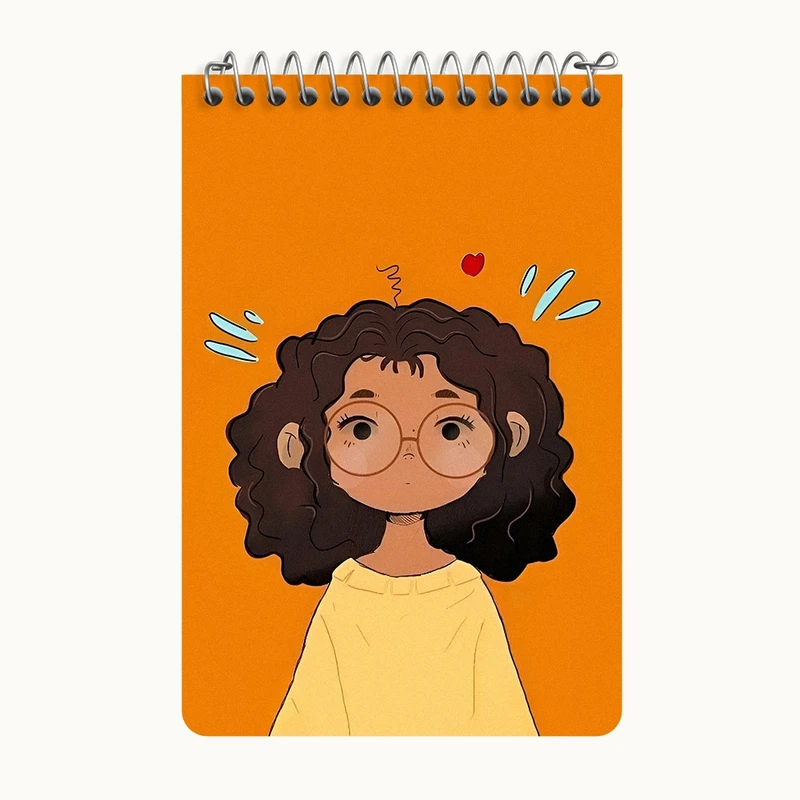 دفتر یادداشت 50 برگ خندالو طرح دخترانه کد F10822