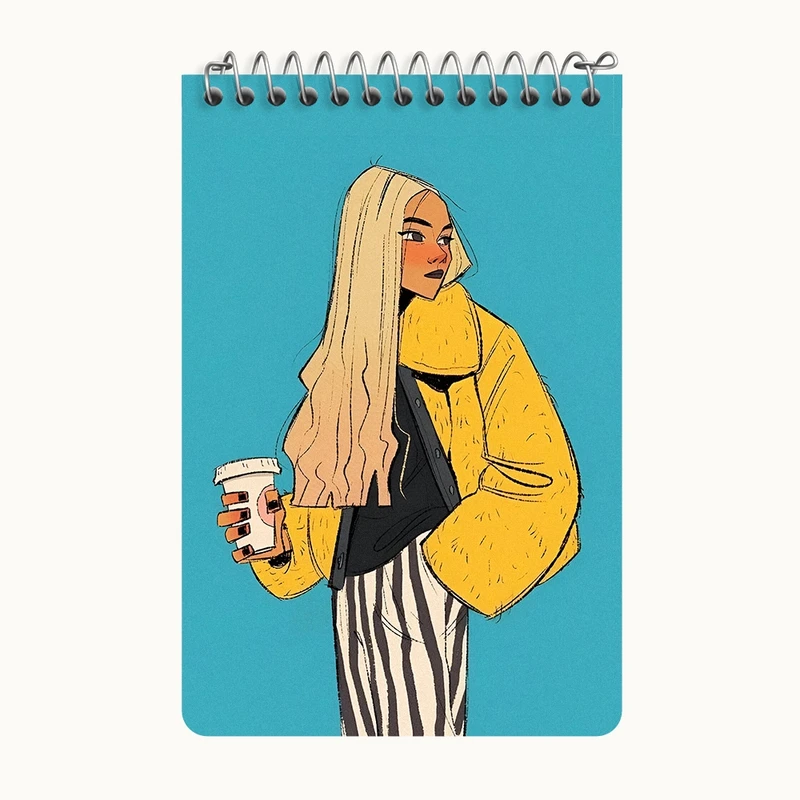 دفتر یادداشت 50 برگ خندالو طرح دخترانه کد F10961