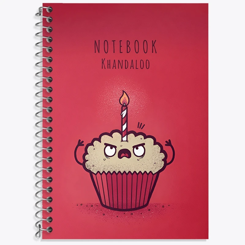 دفتر لغت 50 برگ خندالو طرح کاپ کیک عصبانی کد N6637