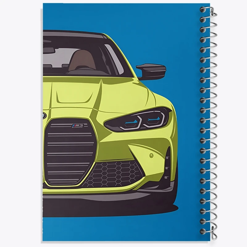 دفتر طراحی 50 برگ خندالو طرح ماشین بی ام دبلیو کد N2979