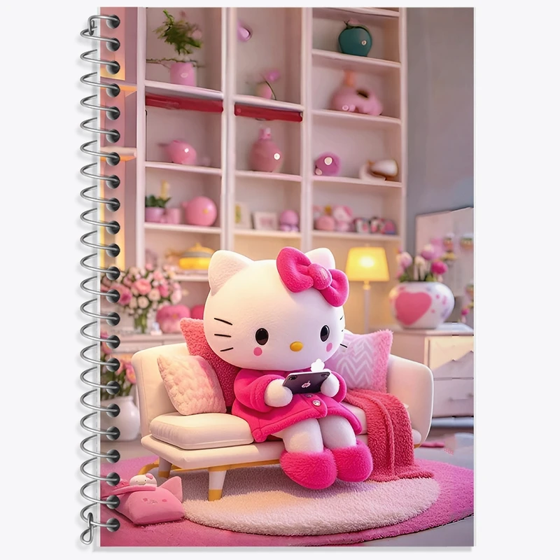دفتر لغت 50 برگ خندالو طرح هلو کیتی (Hello Kitty) کد F11976