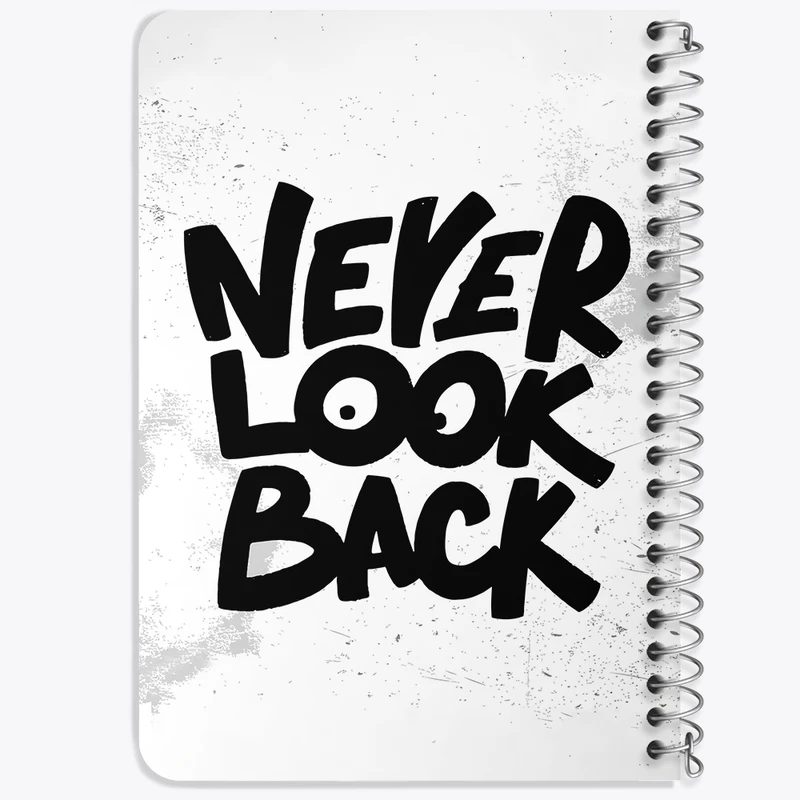 دفتر یادداشت 50 برگ خندالو طرح Never Look Back کد F1517