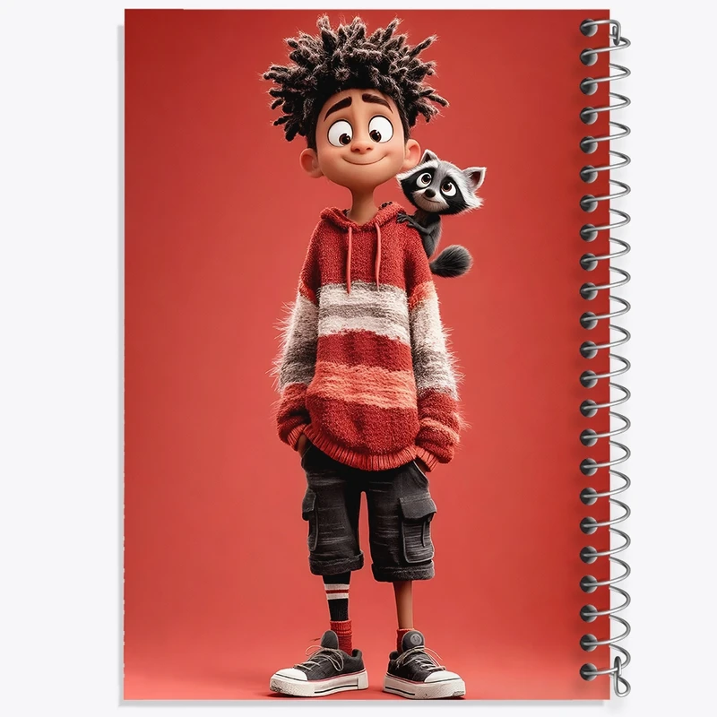 دفتر طراحی 50 برگ خندالو طرح پسرانه کد N8360