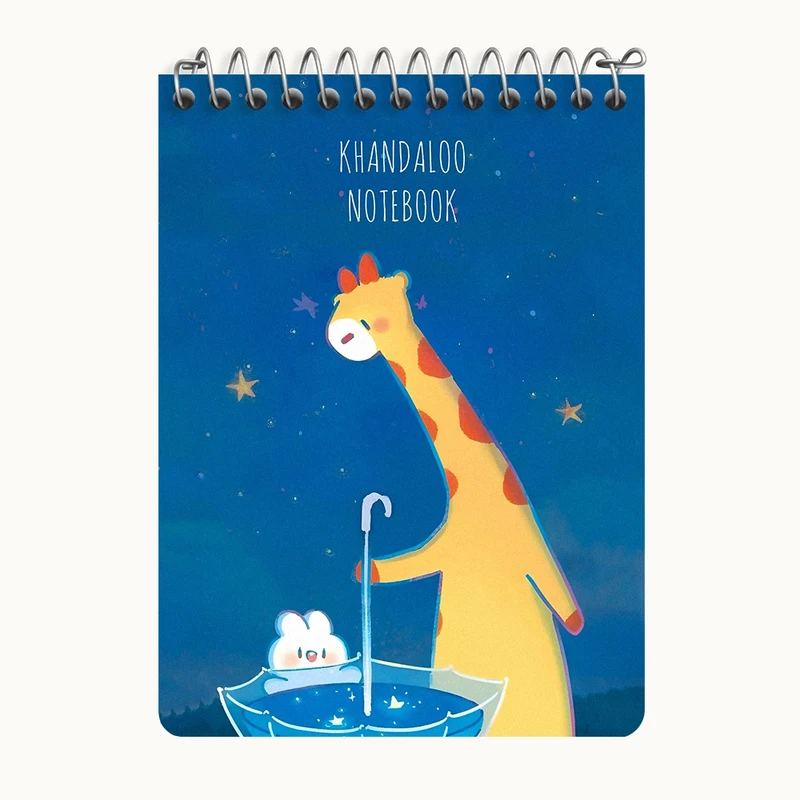 دفتر یادداشت 50 برگ خندالو طرح خرگوش و زرافه کیوت کد N9133