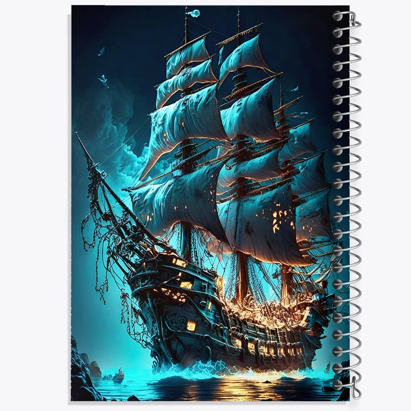 دفتر مشق 100 برگ خندالو طرح کشتی کد F4264