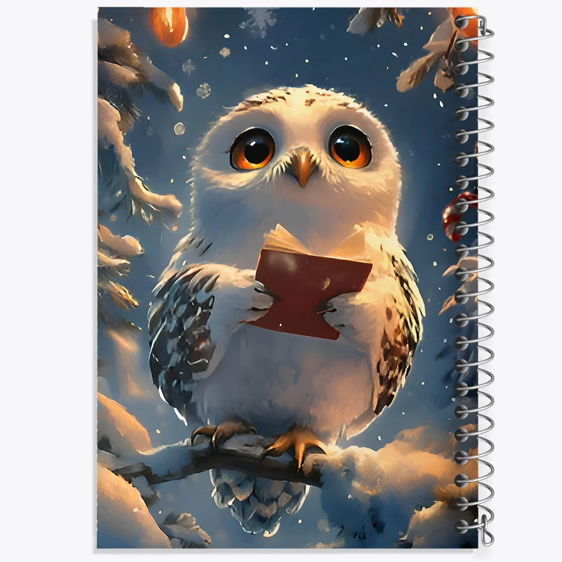 دفتر مشق 100 برگ خندالو طرح جغد دانا کد F9615