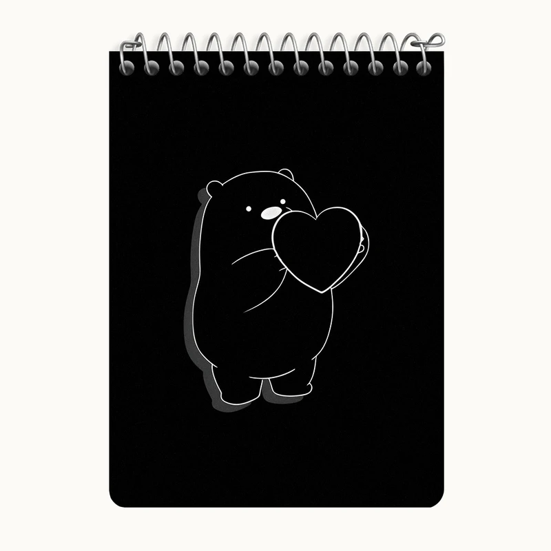 دفتر یادداشت 50 برگ خندالو طرح خرس کیوت کد N3312