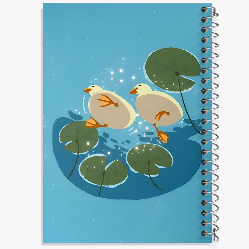 دفتر مشق 100 برگ خندالو طرح اردک های خنگ کد F4509