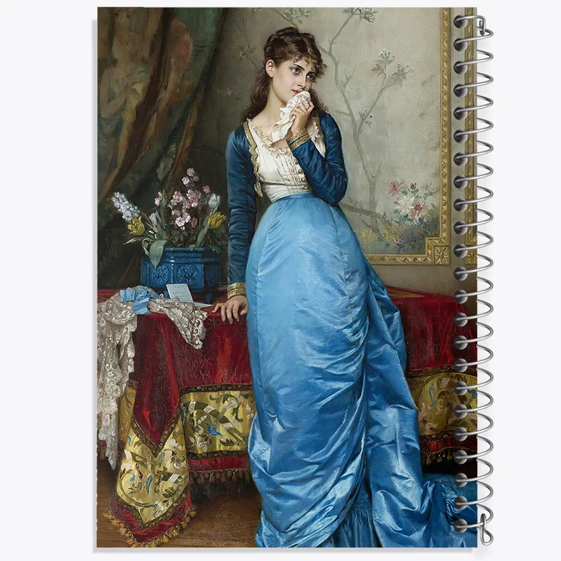 دفتر مشق 50 برگ خندالو طرح نقاشی نامه اثر آگوست تولموش کد F12286