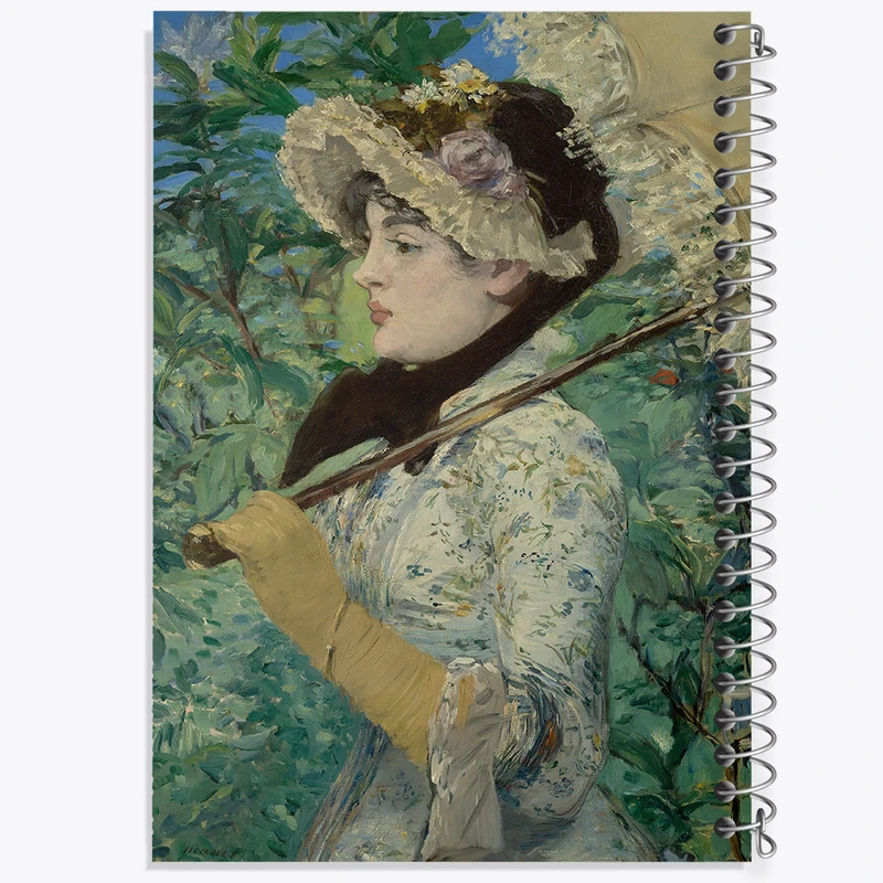 دفتر مشق 50 برگ خندالو طرح نقاشی بهار اثر ادوار مانه کد F12417