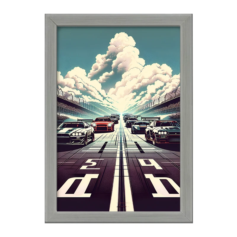 تابلو خندالو طرح ماشین مسابقه ای کد F4955