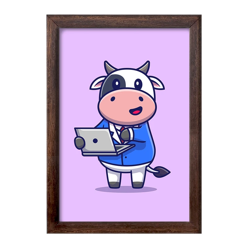 تابلو خندالو طرح گاو  کد 7027