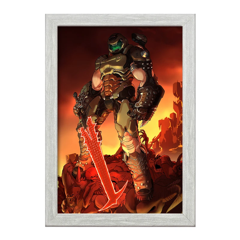تابلو خندالو طرح بازی رستاخیز (Doom) کد 31400