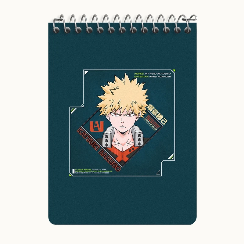 دفتر یادداشت 50 برگ خندالو طرح آکادمی قهرمان من کد N7957