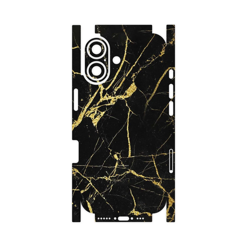 برچسب پوششی ماهوت مدل Graphite_Gold_Marble-FullSkin مناسب برای گوشی موبایل اپل iPhone 17