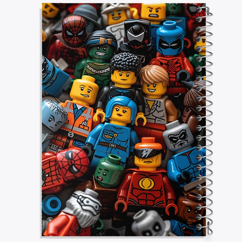 دفتر مشق 50 برگ خندالو طرح لگو (Lego) کد F4219